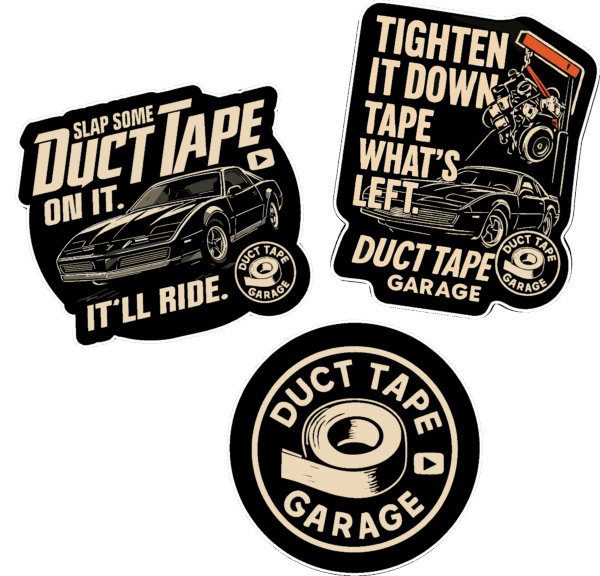 3 Sticker Pack – DuctTapeGarage